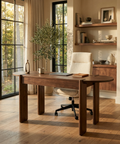 Sohan Solid Elm Wood Desk