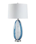 Solis Clear & Blue Glass Table Lamp -3