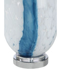 Solis Clear & Blue Glass Table Lamp -4
