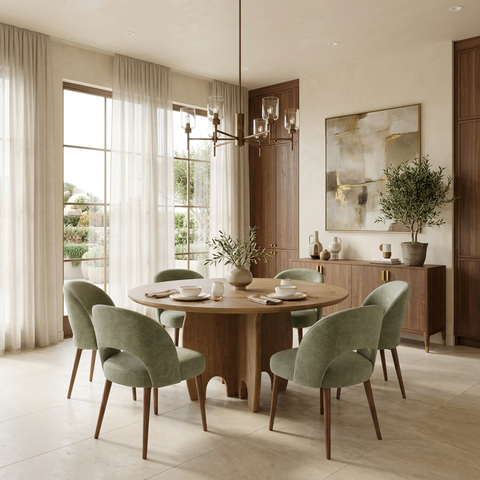 Sonomi 59" Medium Brown Oak Dining Table 