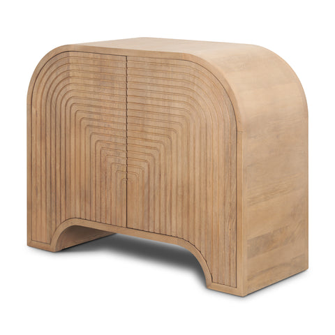 Sorina Light Brown Mango Wood Accent Cabinet -1