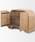 Sorina Light Brown Mango Wood Accent Cabinet -5