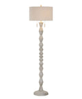 Sorriso White Wood Texture Floor Lamp-2