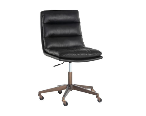 Stinson Black Faux Leather Office Chair -1