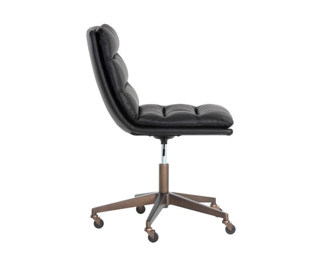 Stinson Black Faux Leather Office Chair -2