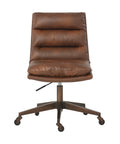 Stinson Cognac Faux Leather Office Chair-2