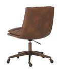 Stinson Cognac Faux Leather Office Chair-4