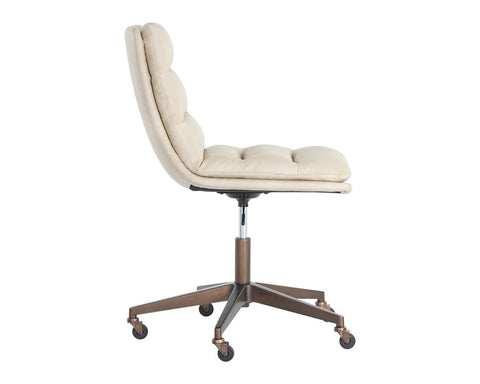 Stinson Cream Faux Leather Office Chair-2