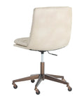 Stinson Cream Faux Leather Office Chair-3