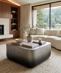 Strut Grey Concrete Coffee Table - Sunpan
