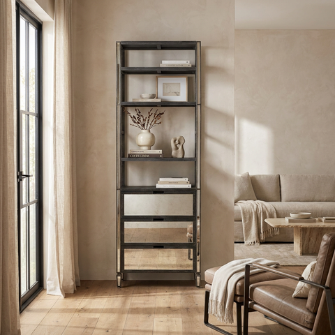 Sunnyvale Solid Mango Wood Shelving Unit 