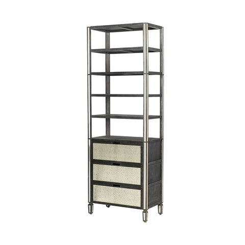 Sunnyvale Solid Mango Wood Shelving Unit -1