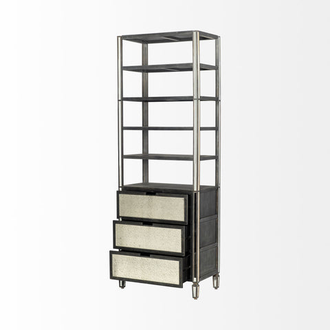 Sunnyvale Solid Mango Wood Shelving Unit -5