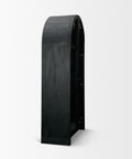 Suri Black Mango Wood Arched Curio Cabinet -5