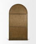 Suri Mid Brown Mango Wood Arched Curio Cabinet -4