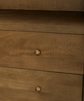 Suri Mid Brown Mango Wood Arched Curio Cabinet -8