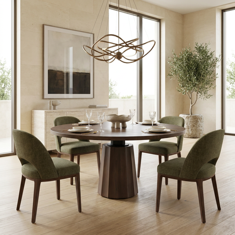 Swanson 60" Dark Brown Mango Wood Dining Table