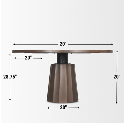 Swanson 60" Dark Brown Mango Wood Dining Table -8