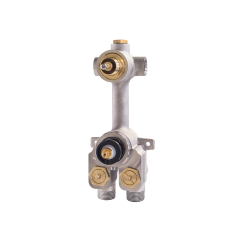 T12123 Turbo 2- or 3-Way Thermostatic Rough-In Valve with Diverter - Aquabrass