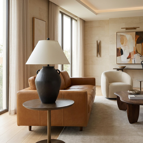 Tacta Dark Brown Table Lamp 