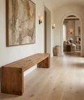 Tahira Brown Recycled Solid Wood Bench 