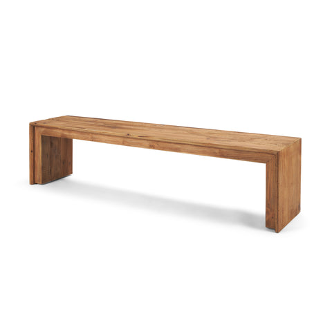 Tahira Brown Recycled Solid Wood Bench -1