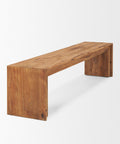Tahira Brown Recycled Solid Wood Bench -4