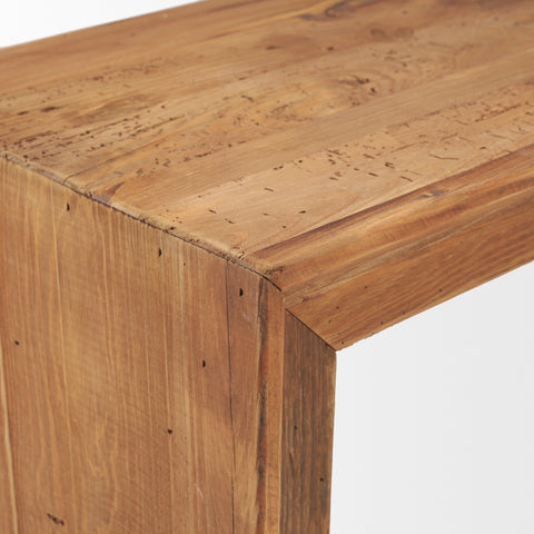 Tahira Brown Recycled Solid Wood Bench -6
