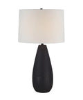 Tala Matte Black Cement Table Lamp -4