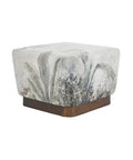 Tangle Printed Velvet Ottoman-1