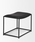 Taniel Black Full-Grain Leather Stool-4