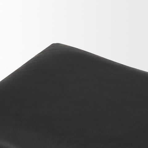 Taniel Black Full-Grain Leather Stool-5