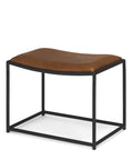 Taniel Brown Full-Grain Leather Stool -1