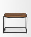 Taniel Brown Full-Grain Leather Stool -2