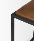 Taniel Brown Full-Grain Leather Stool -7