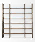Taunton Brown Solid Hardwood Shelving Unit -2