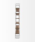Taunton Brown Solid Hardwood Shelving Unit -3