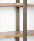 Taunton Brown Solid Hardwood Shelving Unit -5