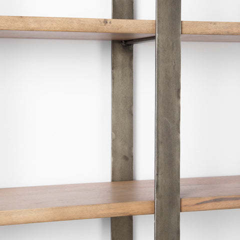 Taunton Brown Solid Hardwood Shelving Unit -5