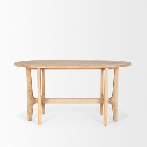 Taylin Solid Elm Wood Desk -1