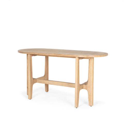Taylin Solid Elm Wood Desk -2