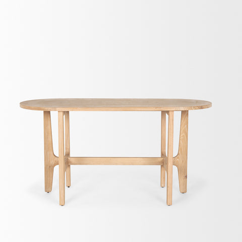 Taylin Solid Elm Wood Desk -3