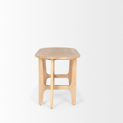 Taylin Solid Elm Wood Desk -4