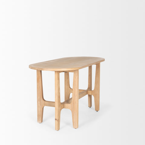 Taylin Solid Elm Wood Desk -5