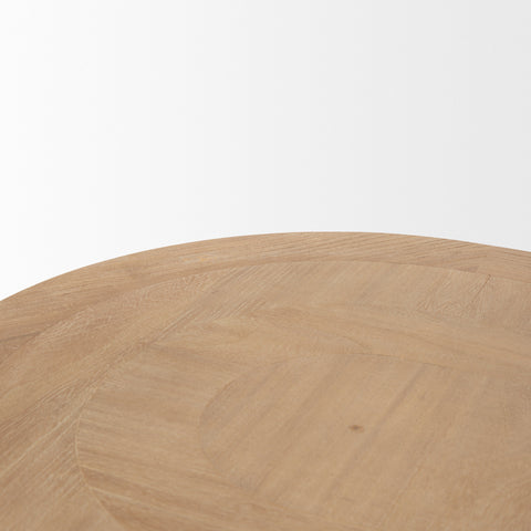 Taylin Solid Elm Wood Desk -6