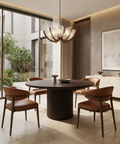 Terra 60" Dark Brown Mango Wood Round Dining Table 