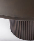 Terra 60" Dark Brown Mango Wood Round Dining Table -4