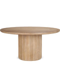 Terra 60" Light Brown Mango Wood Round Dining Table-1