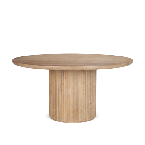 Terra 60" Light Brown Mango Wood Round Dining Table-1