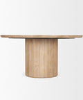 Terra 60" Light Brown Mango Wood Round Dining Table-3